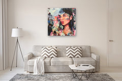 Original art for sale at UGallery.com | Journey to the Edge by Miranda Gamel | $5,175 | oil painting | 40' h x 40' w | thumbnail 5