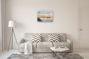 Sunset on the Island of Bali. by Erika Kocsi |  In Room View of Artwork 