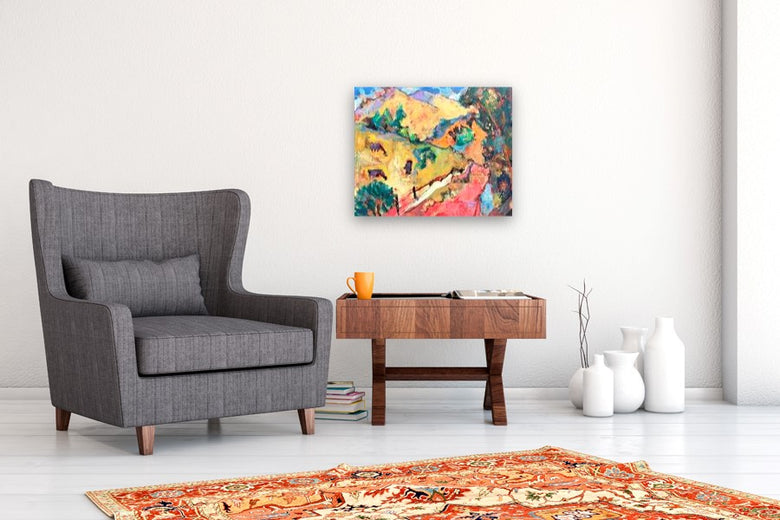 A Day on the Mountain by James Hartman |  In Room View of Artwork 