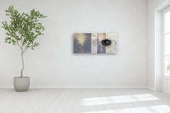 Original art for sale at UGallery.com | Gravitational Embrace by Candice Eisenfeld | $4,800 | acrylic painting | 24' h x 52' w | thumbnail 5