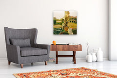 Original art for sale at UGallery.com | Forest and Field by Rob van Hoek | $1,850 | oil painting | 23.6' h x 23.6' w | thumbnail 5