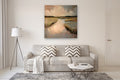 Original art for sale at UGallery.com | Lisa's Marsh- Commission by Mary Pratt | $3,475 | oil painting | 48' h x 48' w | thumbnail 5