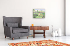 Original art for sale at UGallery.com | A Walk in the Garden - Commission by Oksana Johnson | $1,400 | oil painting | 16' h x 20' w | thumbnail 5