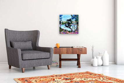 acrylic painting by Kip Decker titled View of the Cove