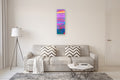Original art for sale at UGallery.com | The Golden Stripe 1 by Srinivas Kathoju | $800 | oil painting | 36' h x 12' w | thumbnail 5