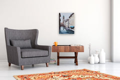 Original art for sale at UGallery.com | The Canalside Story by Swarup Dandapat | $750 | watercolor painting | 22' h x 15' w | thumbnail 5