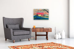 Original art for sale at UGallery.com | Barn in Afternoon by Brian McCarty | $600 | oil painting | 18' h x 24' w | thumbnail 5