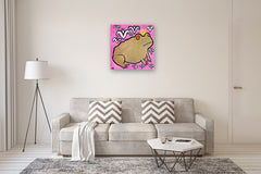 Original art for sale at UGallery.com | King Toad by Jessica JH Roller | $650 | acrylic painting | 30' h x 30' w | thumbnail 5