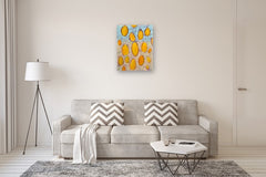 Original art for sale at UGallery.com | Lemon Drops by Jodi Dann | $1,125 | mixed media artwork | 30' h x 24' w | thumbnail 5