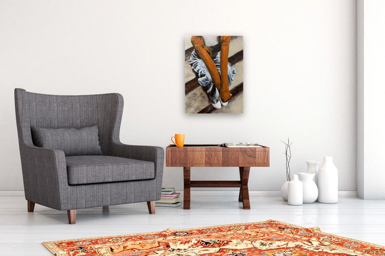Waiting by Duane Brown |  In Room View of Artwork 