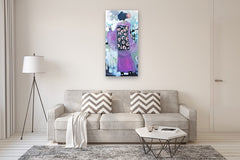 Original art for sale at UGallery.com | A Bird In The Hand by Mary Pratt | $2,300 | oil painting | 48' h x 24' w | thumbnail 5