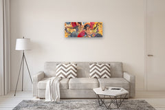 Original art for sale at UGallery.com | Spring Cleaning by Darlene McElroy | $2,675 | mixed media artwork | 16' h x 40' w | thumbnail 4