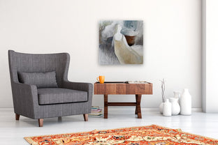 Woman with Blue Birds by Naoko Paluszak |  In Room View of Artwork 
