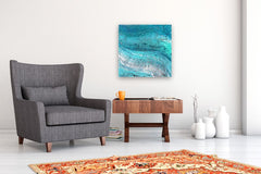 Original art for sale at UGallery.com | Wave after Wave by Alicia Dunn | $700 | acrylic painting | 24' h x 24' w | thumbnail 5