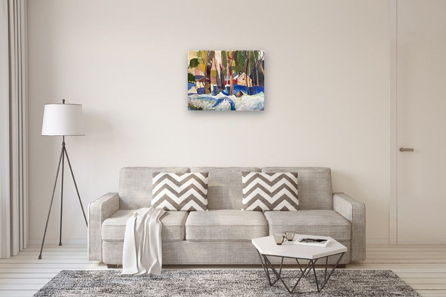 Sylvan Setting by Robert Hofherr |  In Room View of Artwork 