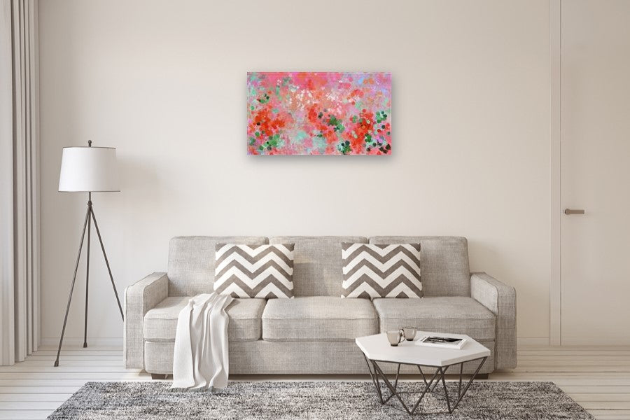 Nasturtium Cloud by Natalie George |  In Room View of Artwork 