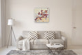Original art for sale at UGallery.com | Fleur de Nostalgie (Flower of Longing) by Cynthia Ligeros | $1,800 | oil painting | 30' h x 30' w | thumbnail 5