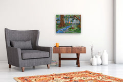 Original art for sale at UGallery.com | The Violin Concert by Andrea Doss | $900 | acrylic painting | 18' h x 24' w | thumbnail 5