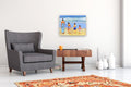 Original art for sale at UGallery.com | Surf Dance by John Jaster | $900 | acrylic painting | 18' h x 24' w | thumbnail 5