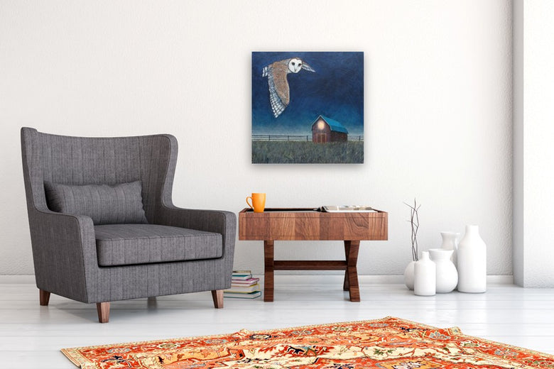 Let the Day Begin by Jennifer Ross |  In Room View of Artwork 