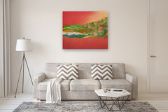 Original art for sale at UGallery.com | Ecos de la Tierra by Fernando Bosch | $5,400 | mixed media artwork | 39.3' h x 47.2' w | thumbnail 5