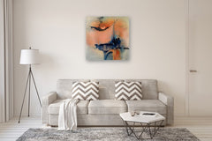 Original art for sale at UGallery.com | Mysterious Moon by Yamilet Sempe | $1,650 | acrylic painting | 36' h x 36' w | thumbnail 5