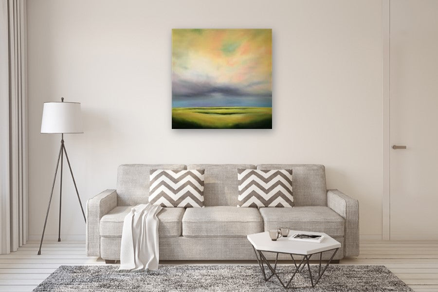 Skylight Marsh by Nancy Hughes Miller |  In Room View of Artwork 