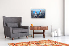 Original art for sale at UGallery.com | Elevator Music by Keith Thomson | $2,300 | mixed media artwork | 16' h x 24' w | thumbnail 5