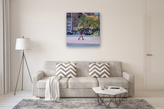Original art for sale at UGallery.com | The West Side by Carey Parks | $2,500 | acrylic painting | 36' h x 36' w | thumbnail 5
