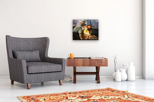 Guiding the Pour by Onelio Marrero |  In Room View of Artwork 