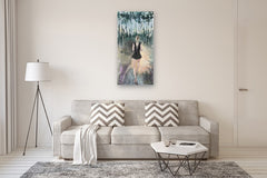 Original art for sale at UGallery.com | Twilight by Mary Pratt | $2,400 | oil painting | 48' h x 24' w | thumbnail 5