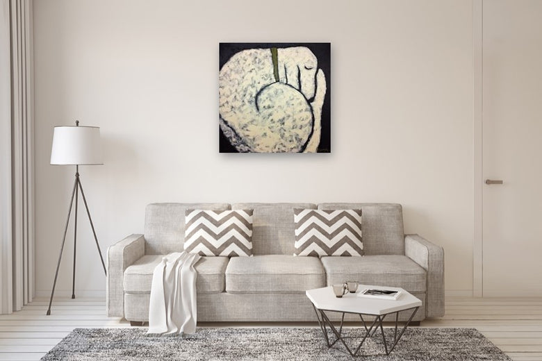 Sleeping Dog by Jaime Ellsworth |  In Room View of Artwork 