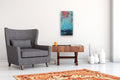 Original art for sale at UGallery.com | Keep Looking Up by Agata Kijanka | $700 | mixed media artwork | 24' h x 12' w | thumbnail 5