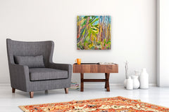 Original art for sale at UGallery.com | Marsh Near the South River by Robert Hofherr | $950 | acrylic painting | 24' h x 24' w | thumbnail 5