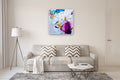 Original art for sale at UGallery.com | La Mer Violette by Autumn Rose | $1,175 | mixed media artwork | 36' h x 36' w | thumbnail 5