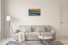 Original art for sale at UGallery.com | Horizontality by Mitchell Freifeld | $775 | oil painting | 17' h x 30' w | thumbnail 5