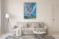 Original art for sale at UGallery.com | Uplifting by Renee Noel | $4,600 | acrylic painting | 48' h x 36' w | thumbnail 5