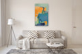 Original art for sale at UGallery.com | Surrounded by Friends by Dorothy Gaziano | $2,600 | acrylic painting | 48' h x 28' w | thumbnail 5