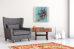 Original art for sale at UGallery.com | Chasing Secrets by Cynthia Ligeros | $1,250 | oil painting | 24' h x 24' w | thumbnail 5