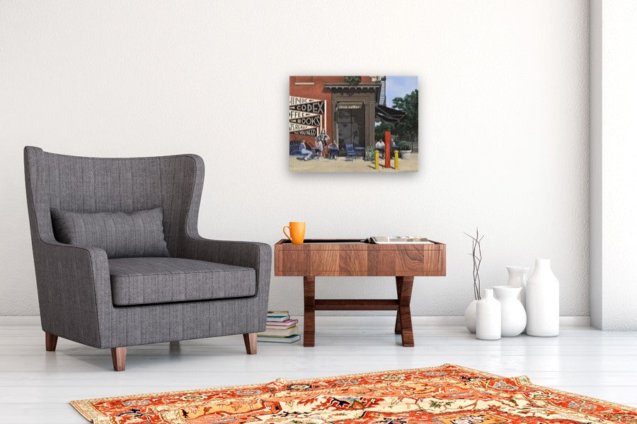Think Coffee by Nick Savides |  In Room View of Artwork 