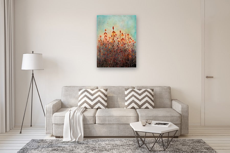 Fall by Fernando Garcia |  Side View of Artwork 