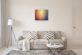 Original art for sale at UGallery.com | Colorful Circles by Natasha Tayles | $775 | acrylic painting | 22' h x 28' w | thumbnail 5