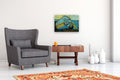 Original art for sale at UGallery.com | Reclining Figure by Gail Ragains | $1,175 | acrylic painting | 18' h x 24' w | thumbnail 5