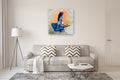 Original art for sale at UGallery.com | Little Eagle Dancer in Pecos, New Mexico by Warren Keating | $3,550 | oil painting | 36' h x 36' w | thumbnail 5