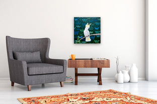 Yellow Crested Cockatoo by Alana Clumeck |  In Room View of Artwork 