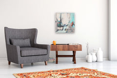 Original art for sale at UGallery.com | Abstract 5 by Dorothy Gaziano | $850 | oil painting | 20' h x 20' w | thumbnail 5