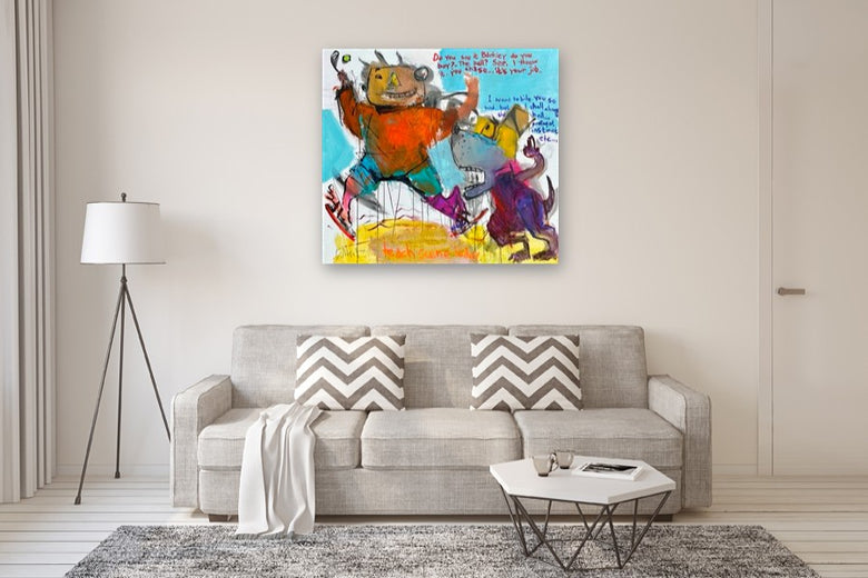 Do You See It Barkley? by Allen Wittert |  In Room View of Artwork 