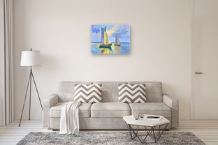 Golden Sea by Gulshaba Abbasova |  In Room View of Artwork 