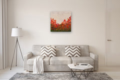 Original art for sale at UGallery.com | Bloomtime by Kajal Zaveri | $2,500 | oil painting | 30' h x 30' w | thumbnail 5