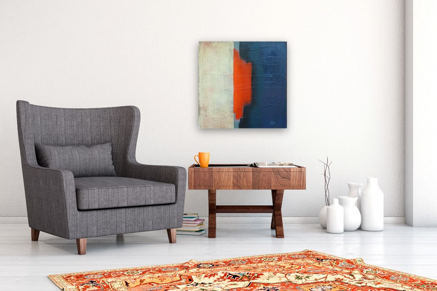 Interregnum Red by Heidi Hybl |  In Room View of Artwork 